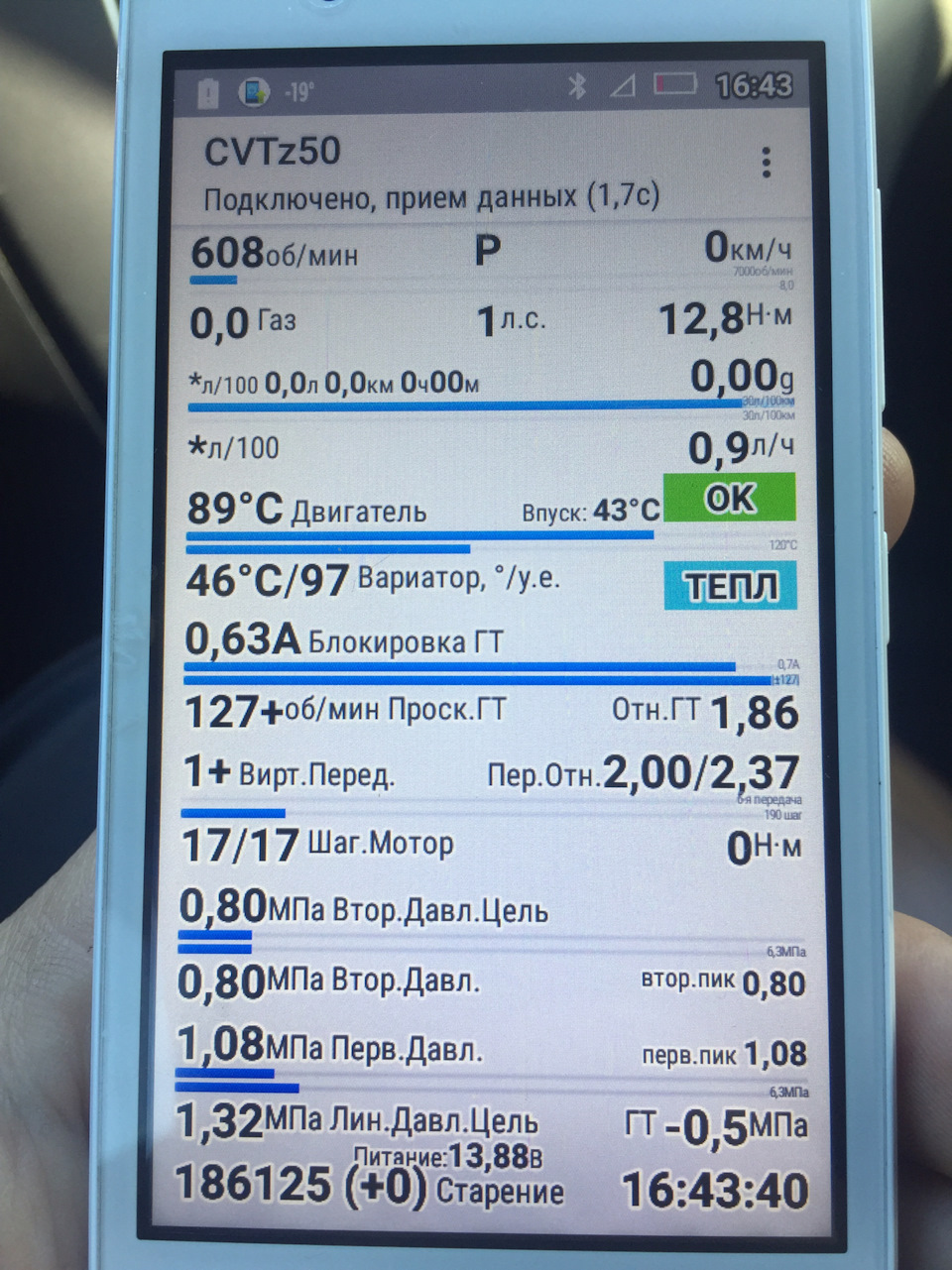 CVTz50 диагностика вариатора J32. — Nissan Teana (J32), 3,5 л