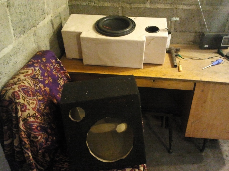 Короб под саб. — LADA 2107, 1,6 л., 2007 года | автозвук | DRIVE2