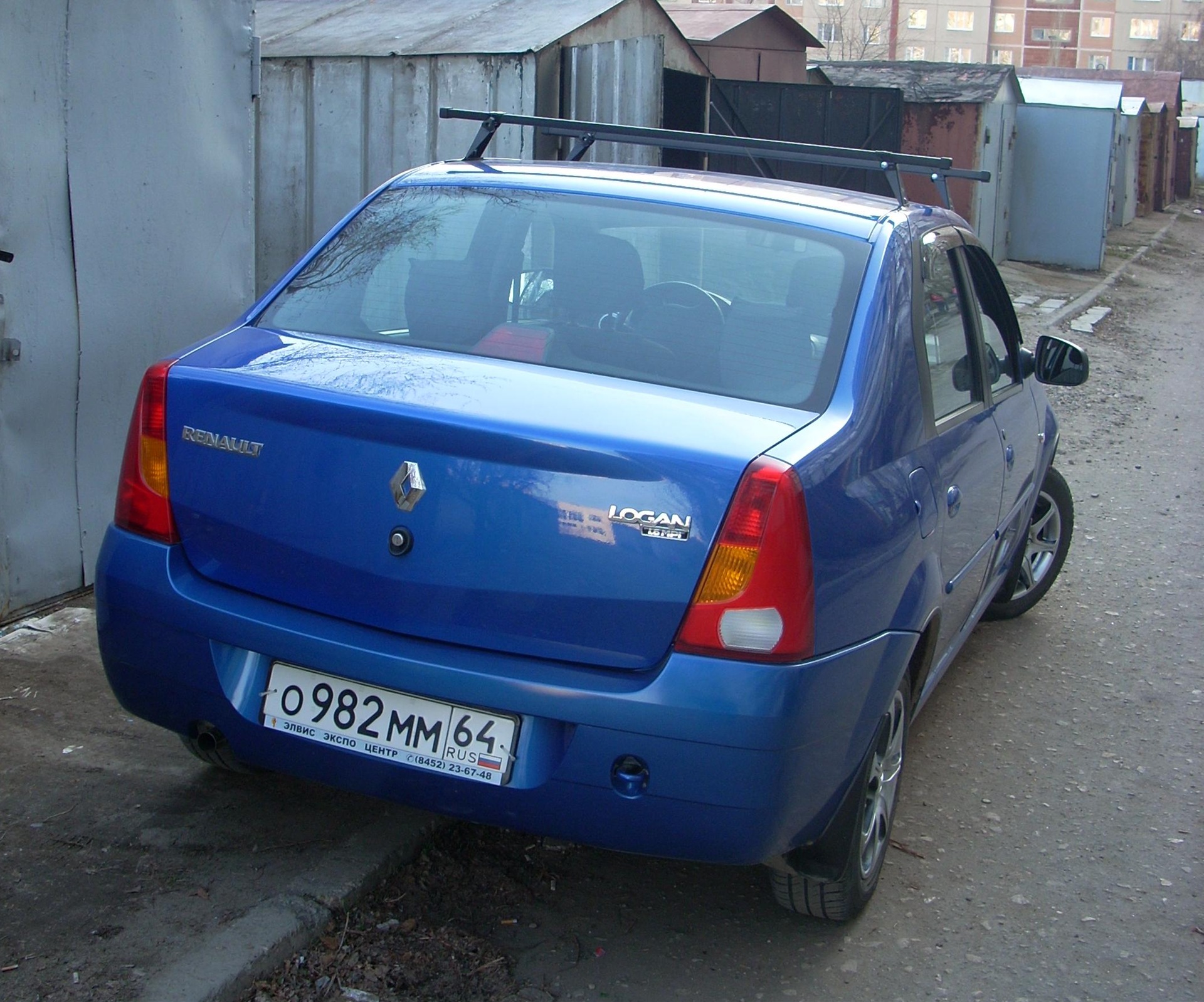 Установка багажника — Renault Logan (1G), 1,6 л, 2007 года | аксессуары |  DRIVE2