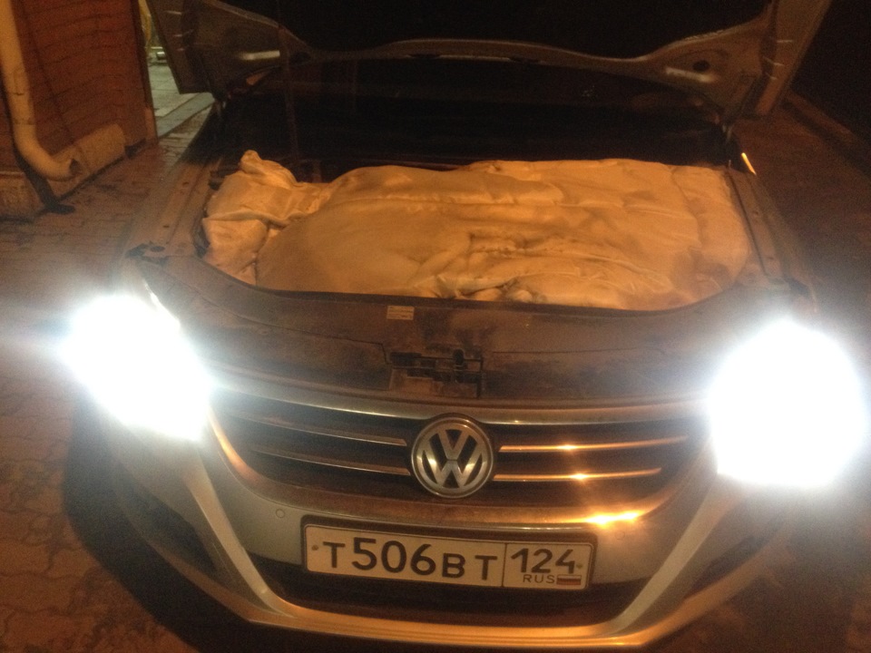 Авто тепло, одеяло для двигателя. — Volkswagen Passat CC, 1,8 л, 2011 ...
