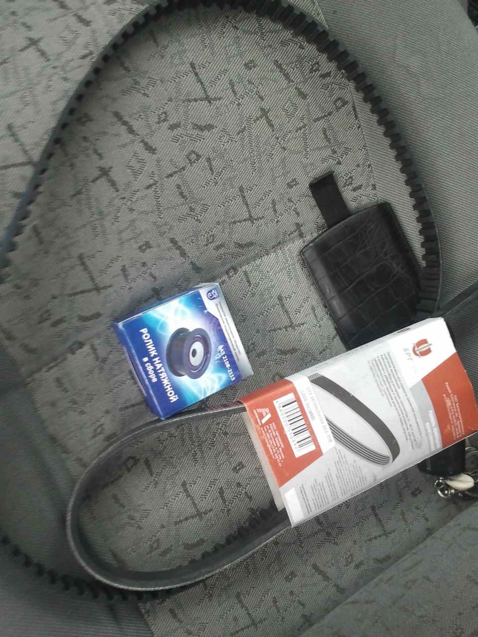 Замена помпы, ролика, ремней — Lada Калина Хэтчбек (1G), 1,6 л, 2007 ...