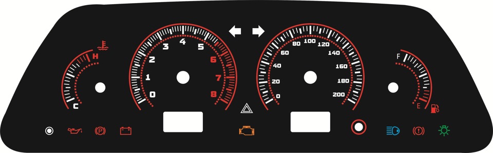 Шкалы Приборов Ваз 2107 Corel Draw