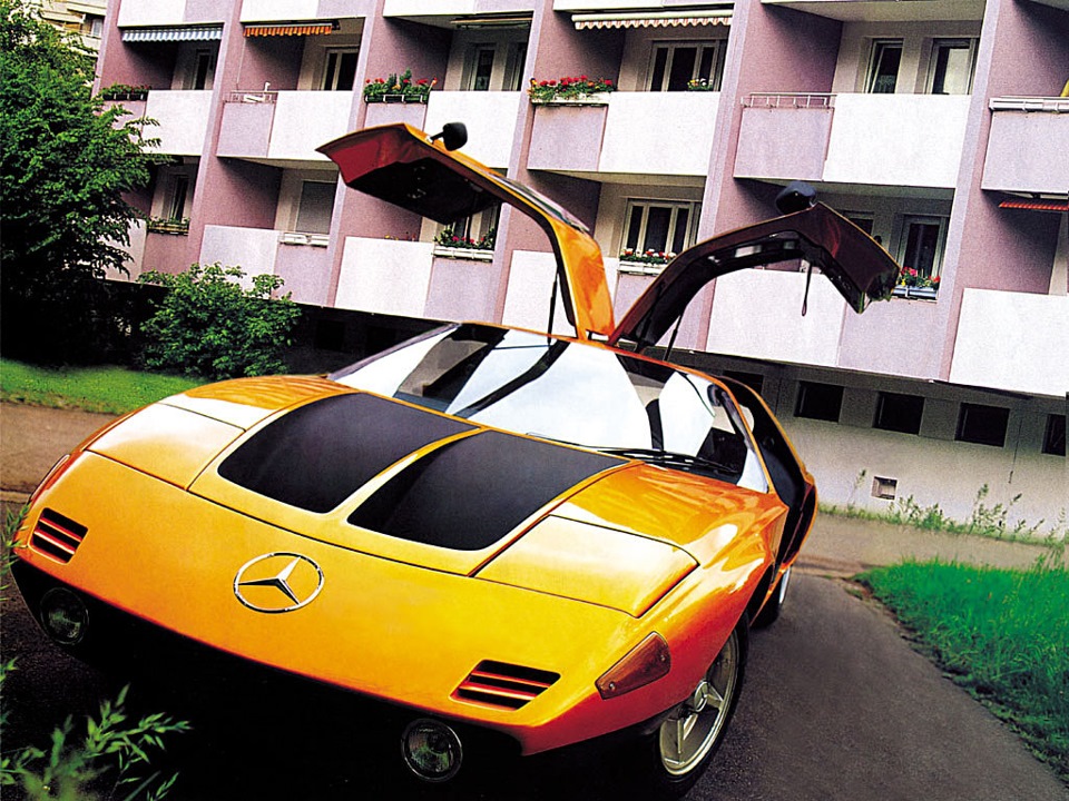 Автомобиль эксперимент. Мерседес c111. Mercedes Benz 1970 Concept.