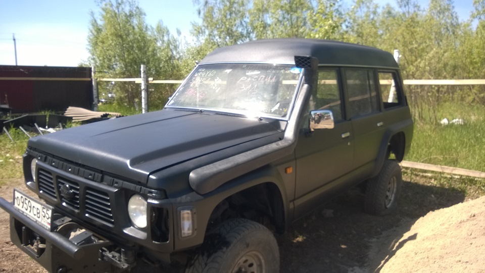 покраска кузова раптором — Nissan Patrol GR I (Y60), 4,2 л, 1994 года ...