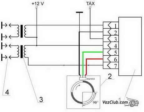 Схема датчика холла на ваз 2106