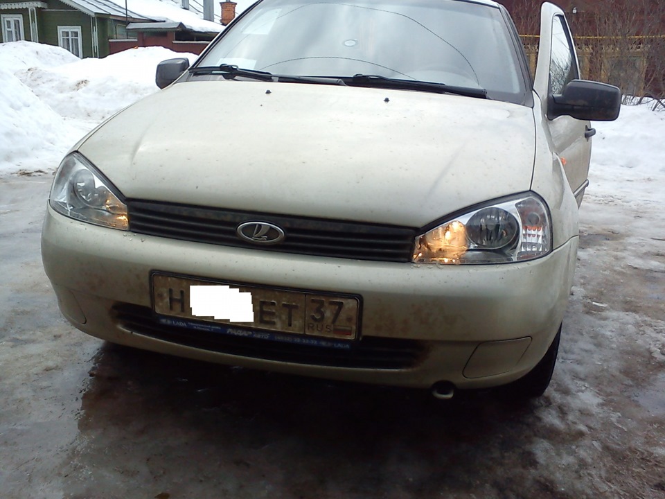 наконец-то ДХО…дальний в полнакала — Lada Калина седан, 1,6 л, 2010 ...