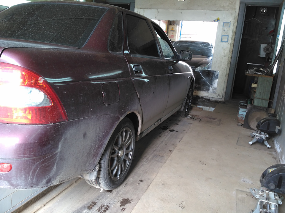 Сход-развал — Lada Приора седан, 1,6 л, 2007 года | плановое ТО | DRIVE2