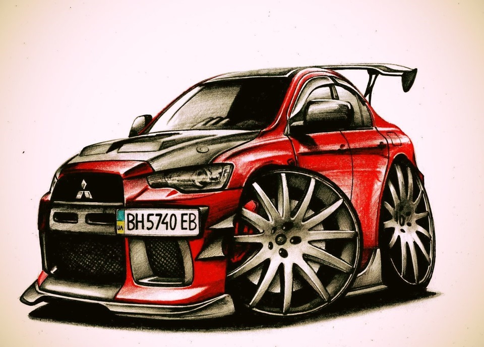 Прикольные рисунок авто