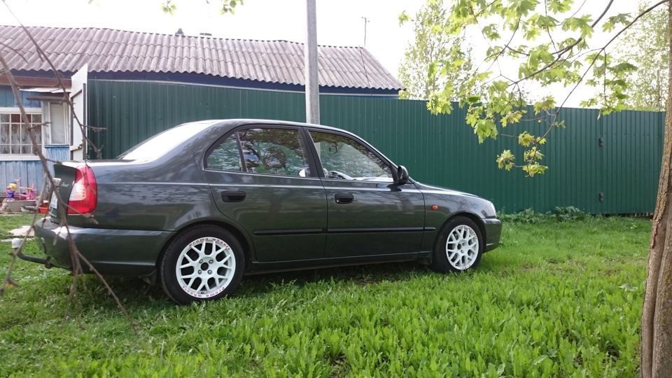 пружины h.r +каяба excel-g — Hyundai Accent (2G), 1,5 л, 2010 года ...