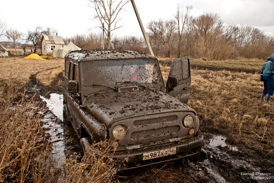 УАЗ 469 off Road в грязи