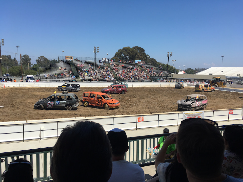 Minivan Mashup DEMOLITION DERBY Orange County Fair California