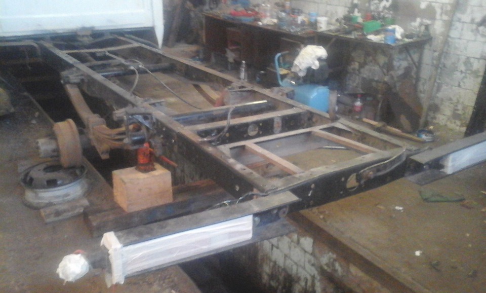 удлинение Газели\"фермер\"№1 — ГАЗ Газель, 2,4 л, 2000 года | своими ...