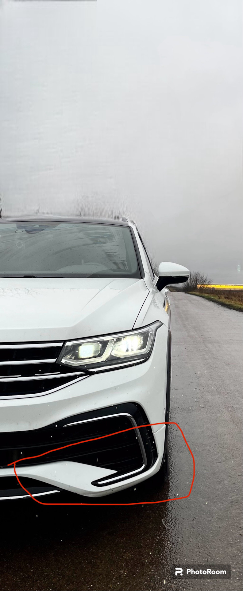Части переднего бампера Tiguan 2 R line — DRIVE2