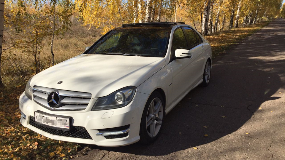 Mercedes w204 панорамная крыша