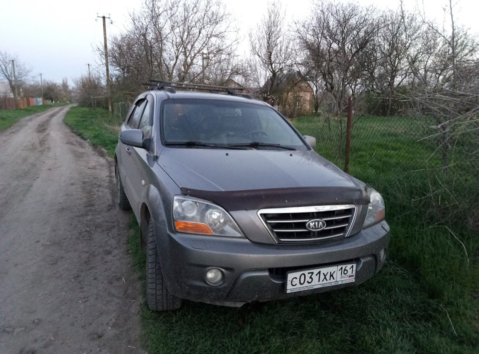 Поперечные дуги на крышу — KIA Sorento (1G), 2,5 л, 2006 года ...