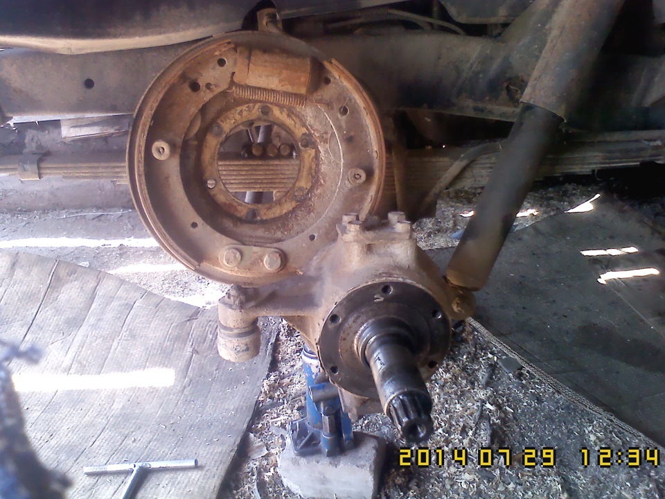 Дисковые тормоза на передний мост. — УАЗ 3151, 2,9 л, 1988 года ...