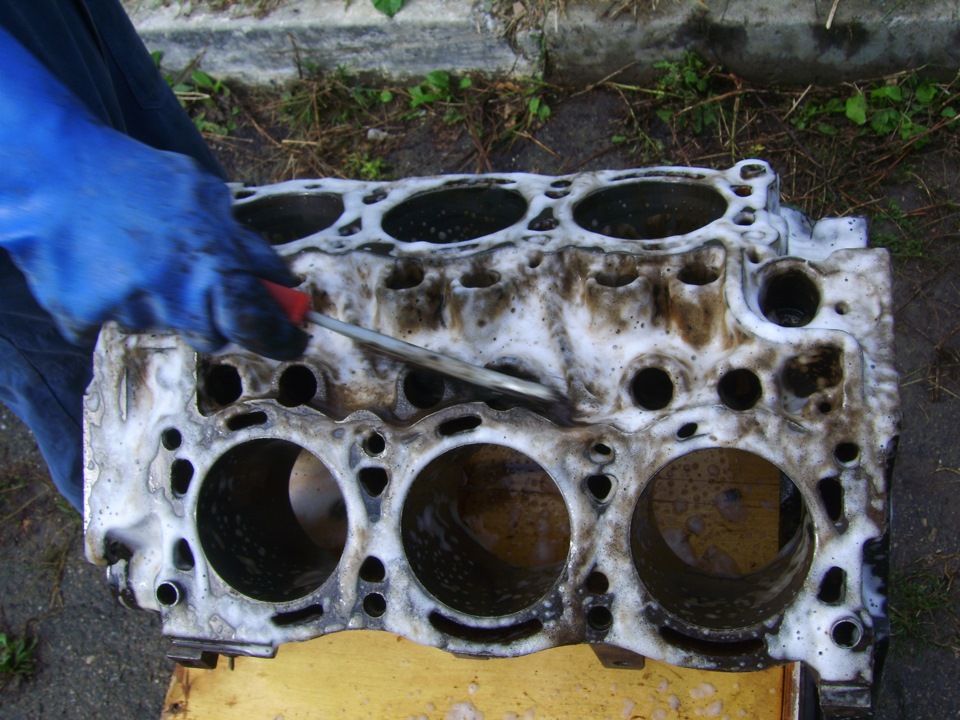Попытка отмыть блок — Ford Granada Mark II, 2,3 л, 1978 года | своими ...