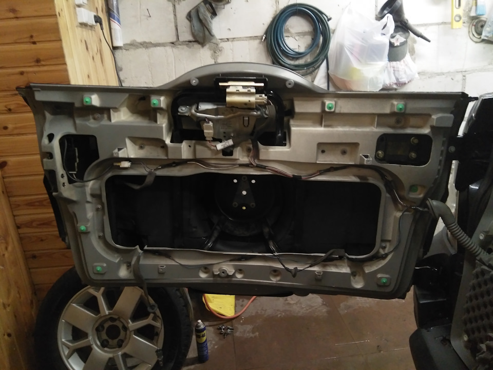 регулировка двери багажника — Renault Scenic RX4