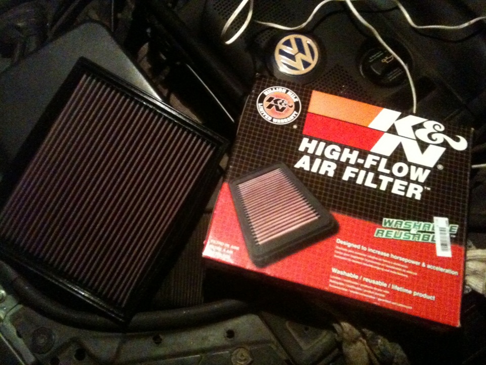 K&N filter — Volkswagen Passat B5, 1,8 л, 2003 года | тюнинг | DRIVE2