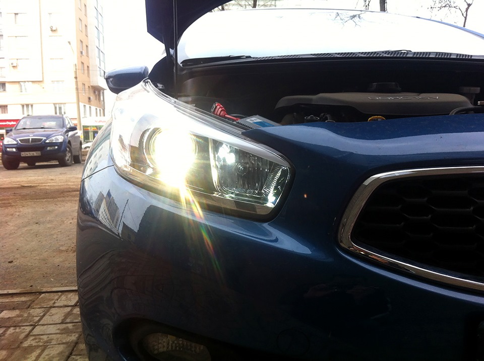 Ксенон в ближний свет (ч.1) — KIA Ceed (2G), 1,6 л, 2013 года ...