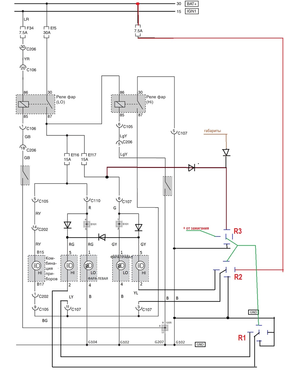 Дальний в пол накала — SsangYong Kyron, 2 л, 2009 года | электроника ...