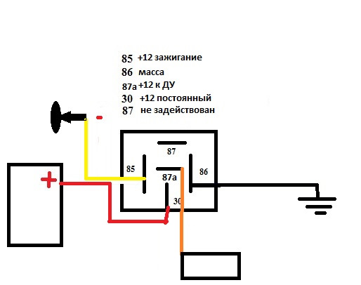 Схема подключения датчика удара схема - 92 фото