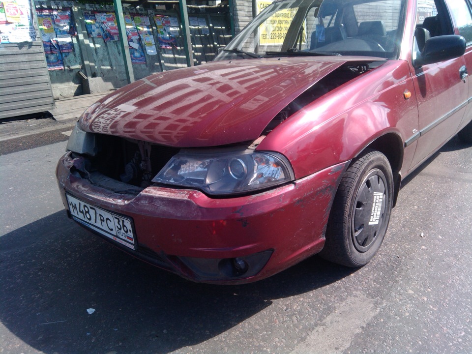"обновил" нексию(( — Daewoo Nexia (N150), 1,5 л., 2010 года | ДТП | DRIVE2