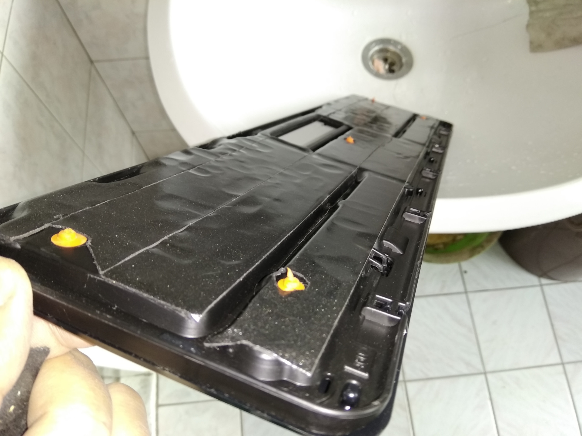 Замена госномера и лакировка — Chevrolet Lacetti Sedan, 1,8 л, 2010 ...