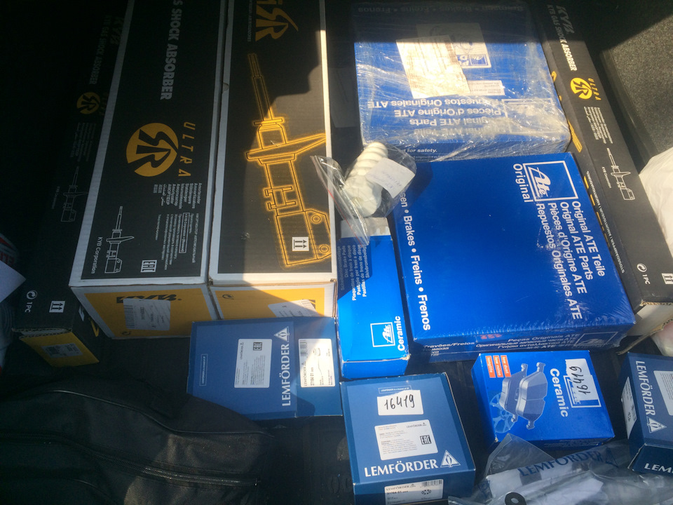 Ate power disk+ ceramic, kyb ulta sr. Замена опоры и опорника — Skoda ...