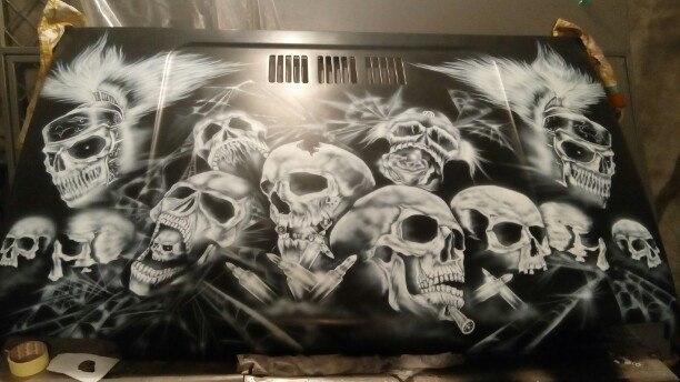 Аэрография (капот готов) — Lada 4x4 3D, 1,7 л, 1987 года | тюнинг | DRIVE2