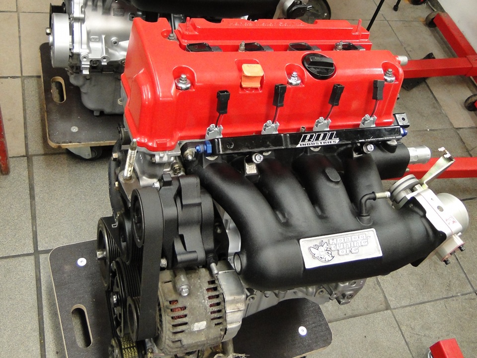 Дино тест мотора К24/K20 334HP 284NM Skunk2 Stage3.