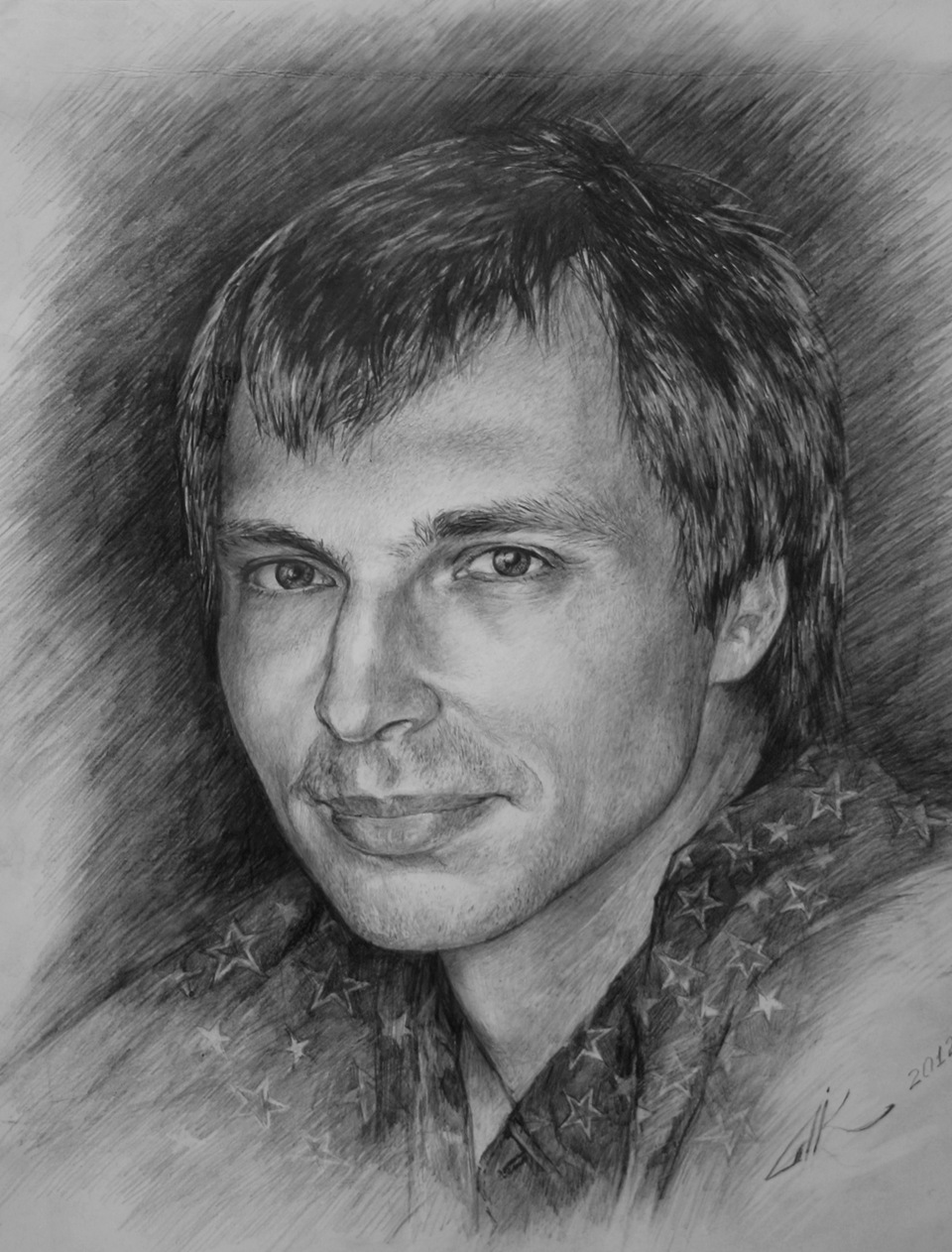 Дмитрий Власкин портрет карандашом