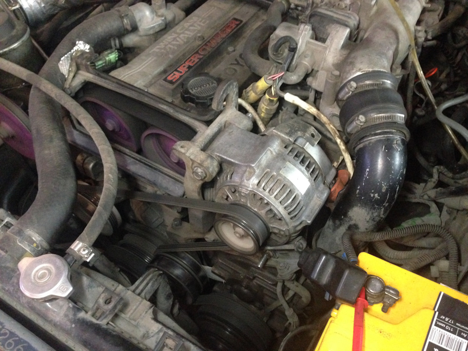 Как снять генератор 2jz