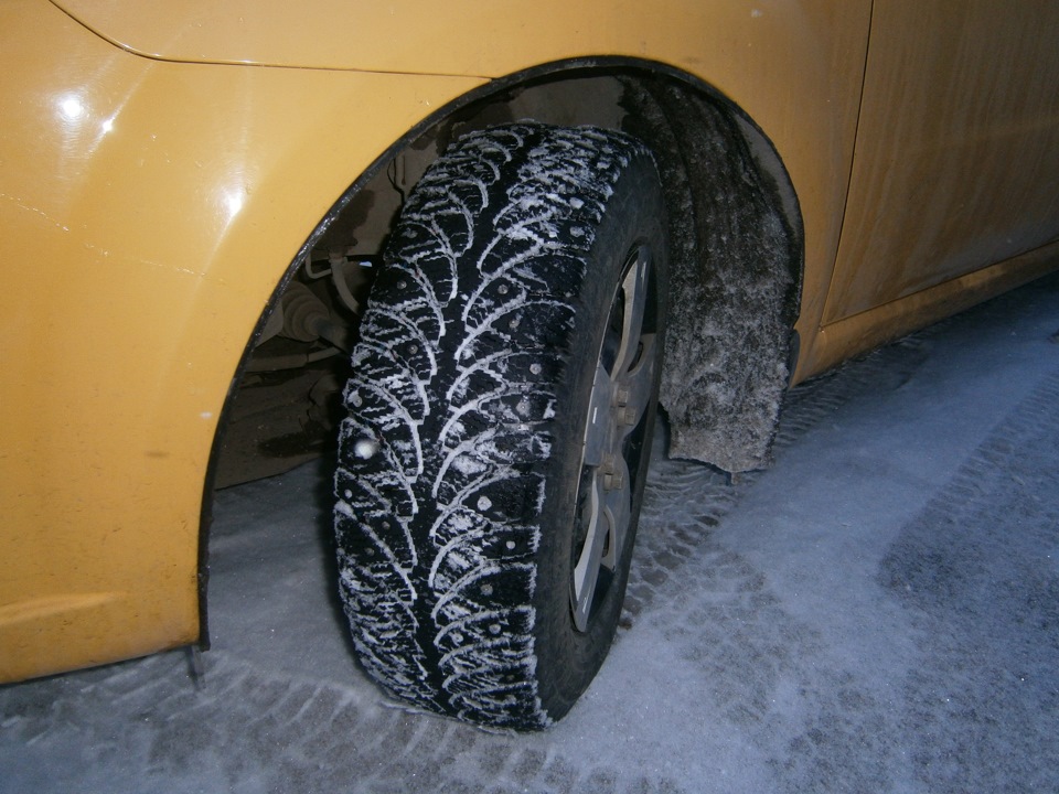 Зимняя резина — Chevrolet Aveo Sedan (1G), 1,2 л, 2007 года | шины | DRIVE2