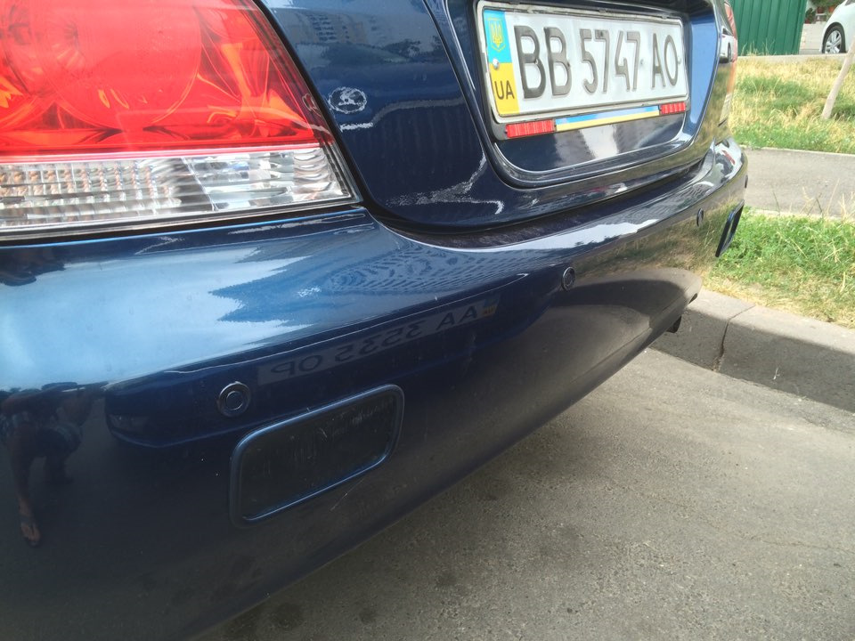 Парктроник и заглушки — Mitsubishi Lancer IX, 1,6 л., 2007 года ...