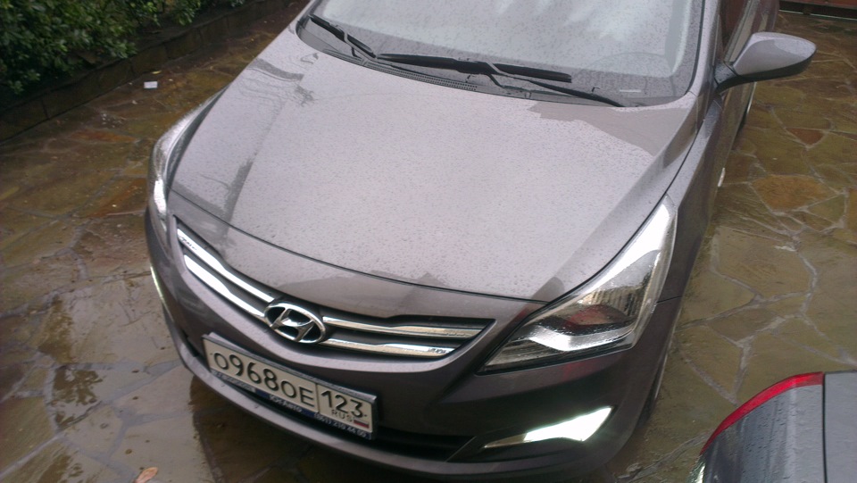 Диоды в ДХО и габариты! — Hyundai Solaris (1G), 1,6 л, 2014 года ...