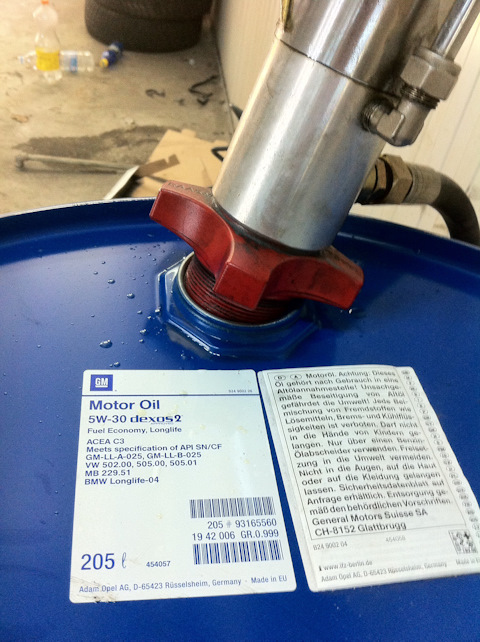 93165560 OE OPEL 5W30 205L МАСЛО МОТОРНОЕ dexos2 API SN/CF GM ...