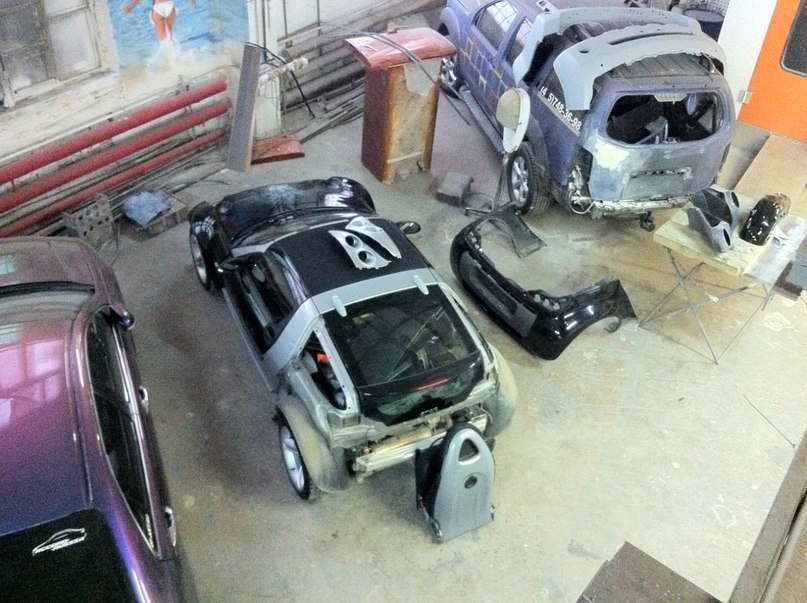 Процесс покраски мелкого в кенди — Smart Roadster, 2006 года | тюнинг ...