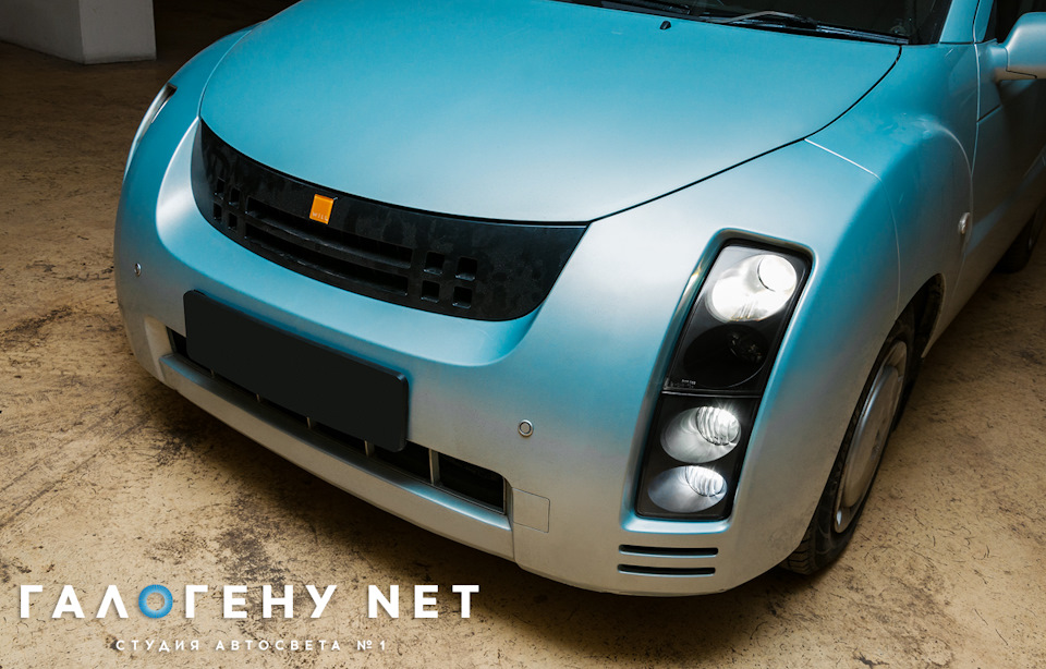 Toyota Will Cypha — замена модулей на Koito 1.0, шлифовка стекол фар ...