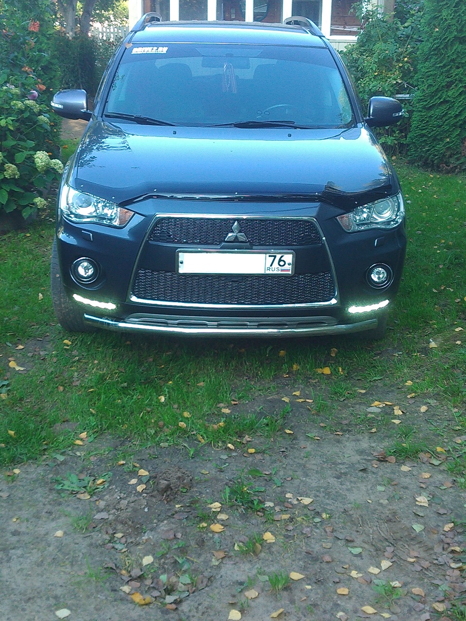 Установка DRL Sho-me 523 — Mitsubishi Outlander XL, 2,4 л, 2011 года |  стайлинг | DRIVE2