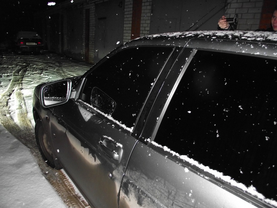 Купил наконец то съемную мягкую тонировку 5% на передние стекла — Lada ...