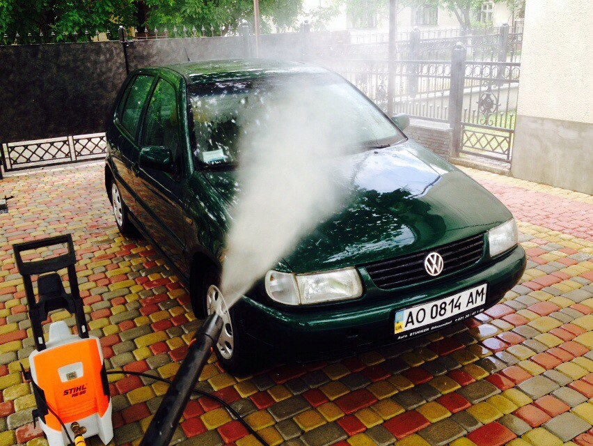 Фото ( Домашняя автомойка ) — Volkswagen Polo Hatchback Mk3, 1 л, 1999 ...