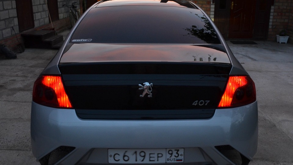 peugeot 407 бампер задний