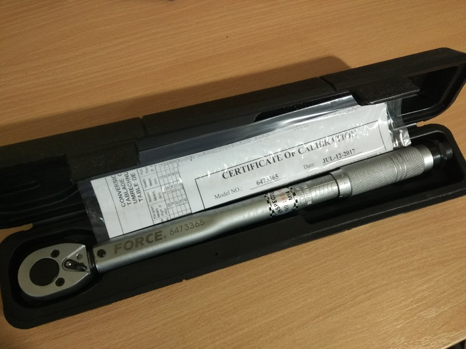 6473365 FORCE Ключ динамометрический 3/8DR 19-110Нм 365мм FORCE ...