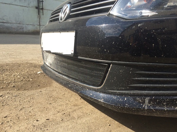 Алюминиевая защита радиатора "VOLKSWAGEN POLO" 2010 г. -, — ЗАЩИТА ...