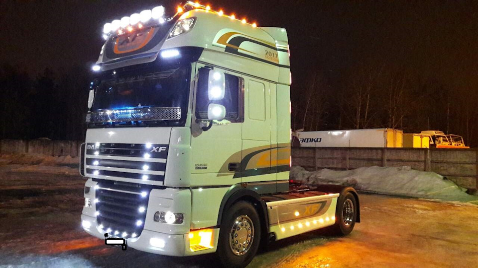 DAF XF 105 дальнобойщика