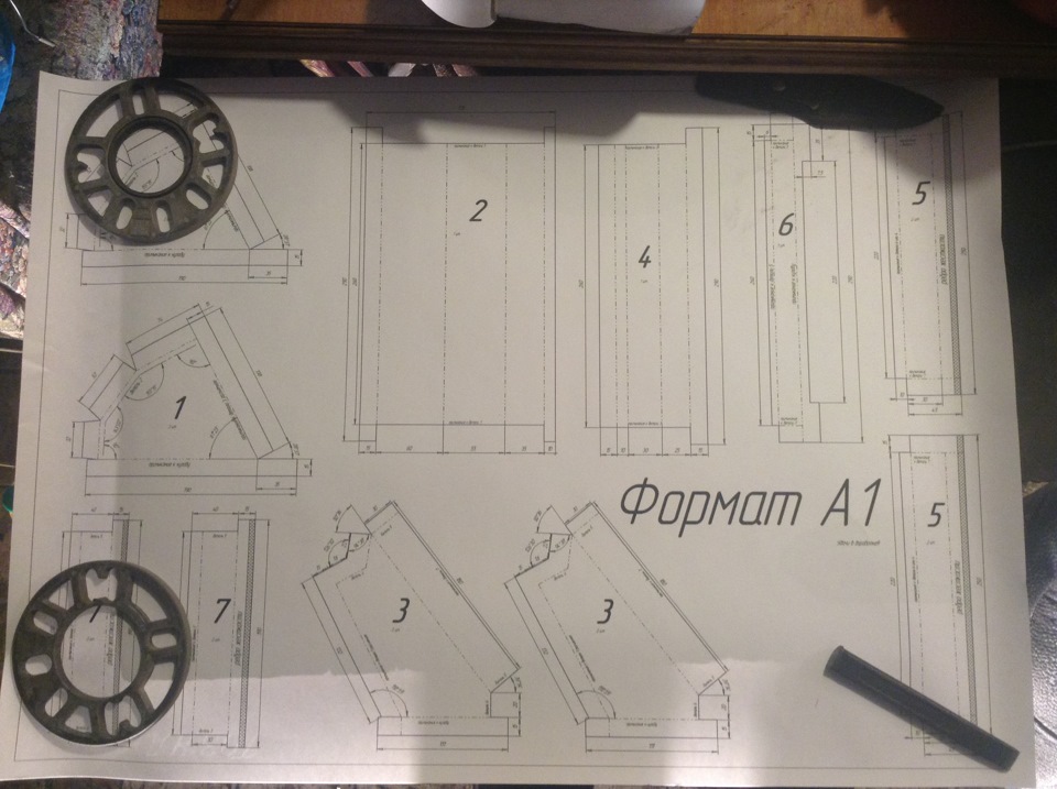 чертеж адаптера салонного фильтра ваз 2114