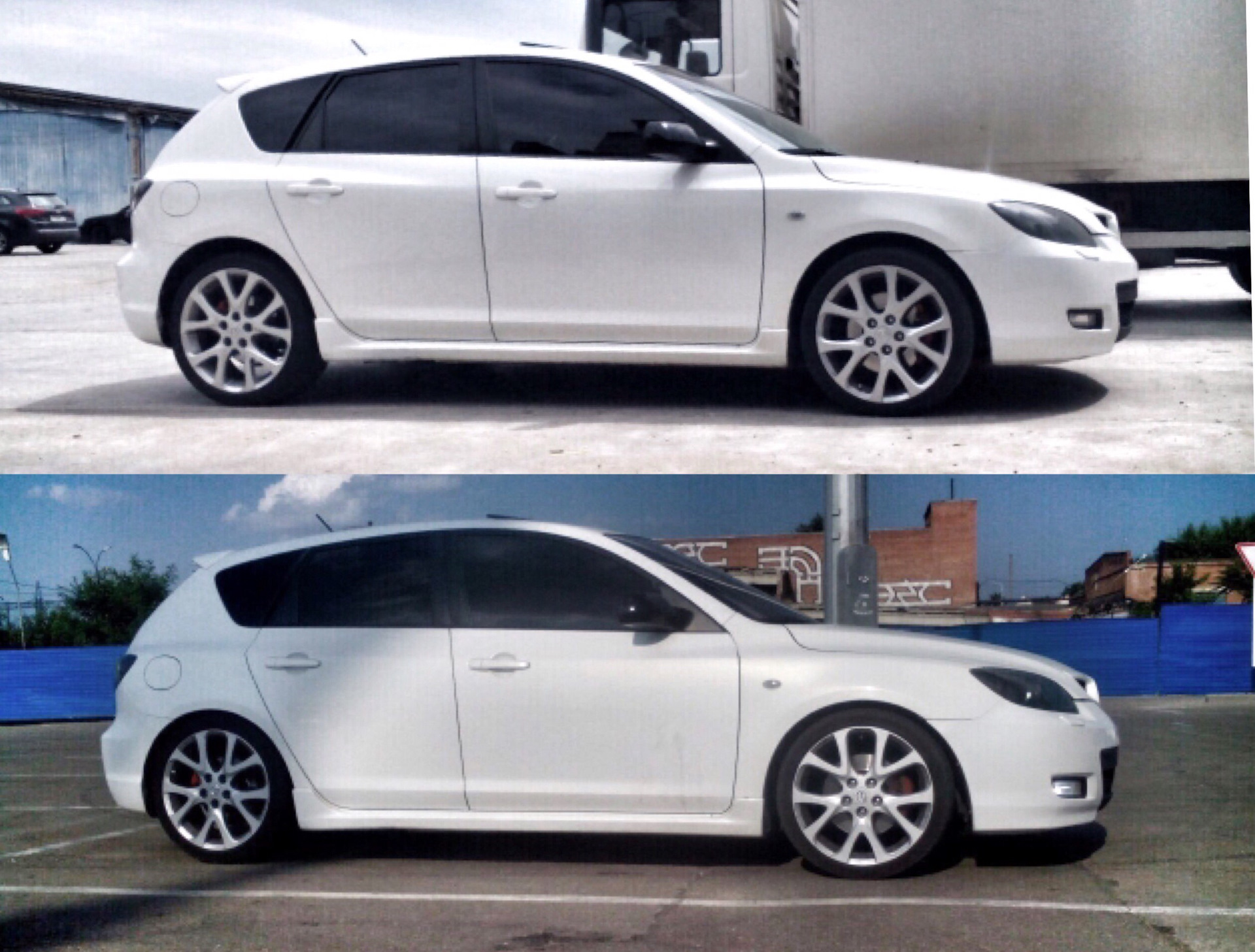 Занижение — Mazda 3 (1G) BK, 2 л, 2006 года | стайлинг | DRIVE2