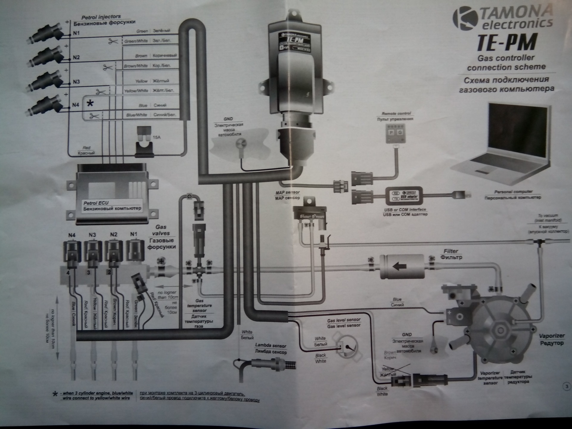 Тамона газ схема подключения