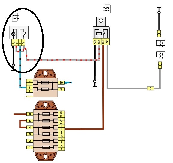 Схема обогрева заднего стекла ваз 2110. Схема подключения подогрева заднего стекла ВАЗ 2106. Электросхема обогрева заднего стекла ВАЗ 2106. Схема включения обогрева заднего стекла ВАЗ 2106. Реле подогрева заднего стекла ВАЗ 2106.